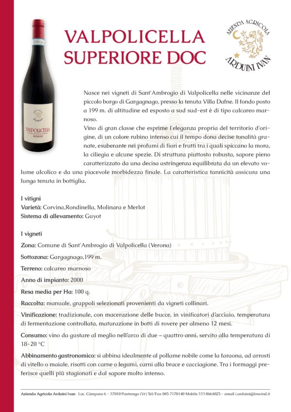 Valpolicella Superiore DOC - immagine 2