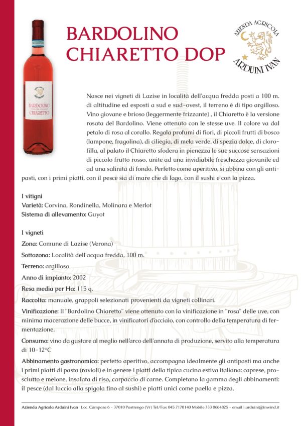 Bardolino Chiaretto DOP - immagine 2